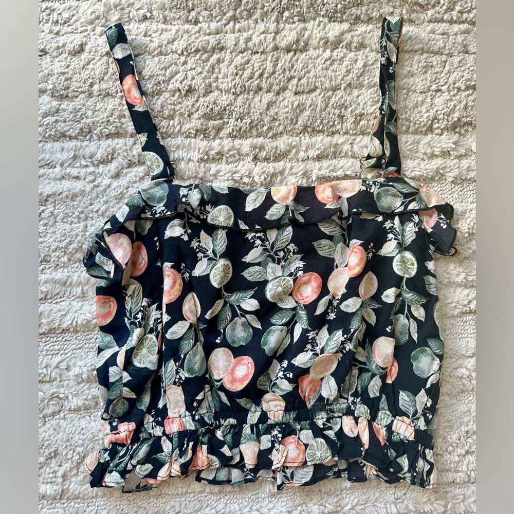 NEW MINKPINK Citrus Print Women's Top Small